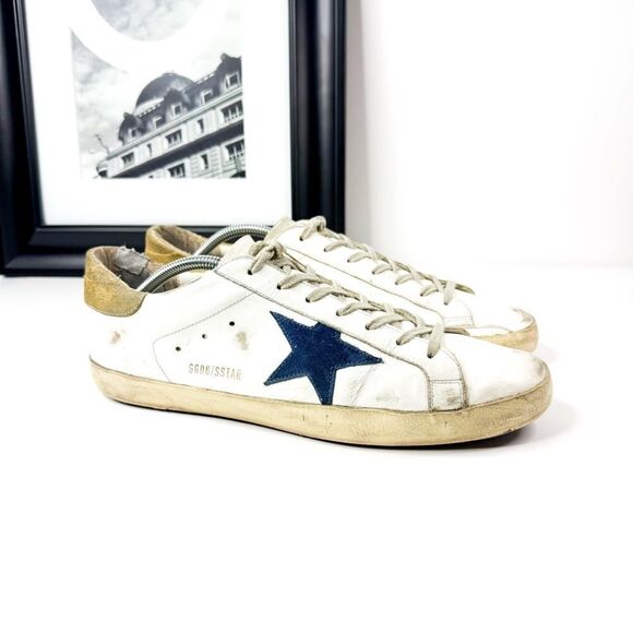 Golden Goose Superstar Sneakers Men’s Size 45 (US 12) Distressed Leather - Picture 1 of 13